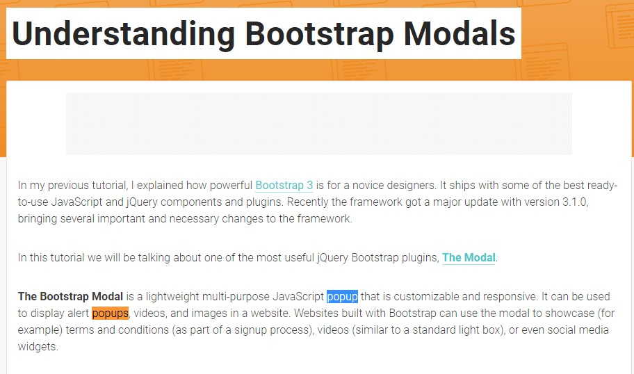  One more  helpful  post  relating to Bootstrap Modal Popup